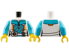 LEGO® los onderdeel Lijf met Motief Wit 973pb5295c01