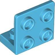 LEGO® los onderdeel Beugel in kleur Medium Azuurblauw 99207