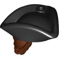LEGO® los onderdeel Haar in kleur Roodachtig Bruin 67043pb01