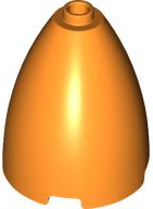 LEGO® los onderdeel Kegel in kleur Oranje 1744