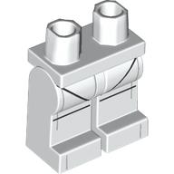 LEGO® los onderdeel Benen met Motief Wit 970c00pb1543