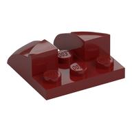 LEGO® los onderdeel Wig in kleur Donkerrood 3220