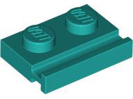 LEGO® los onderdeel Plaat Aangepast Donker Turkoois 32028