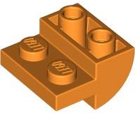 LEGO® los onderdeel Dakpan Gebogen in kleur Oranje 1750