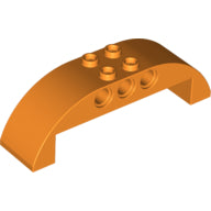 Plaatje in Gallery viewer laden, LEGO® los onderdeel Dakpan Gebogen in kleur Oranje 11290