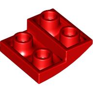 LEGO® los onderdeel Dakpan Gebogen in kleur Rood 32803