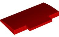 LEGO® los onderdeel Dakpan Gebogen in kleur Rood 71771
