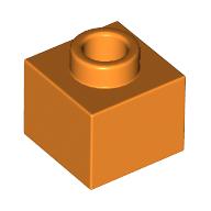 LEGO® los onderdeel Steen Aangepast in kleur Oranje 86996