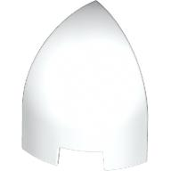 LEGO® los onderdeel Dakpan Gebogen in kleur Wit 1871