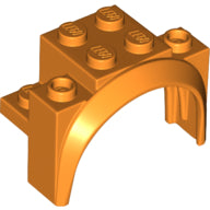 LEGO® los onderdeel Spatbord in kleur Oranje 18974