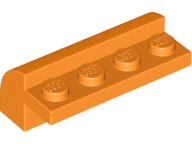 LEGO® los onderdeel Dakpan Gebogen in kleur Oranje 6081