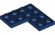 LEGO® los onderdeel Plaat Algemeen in kleur Donkerblauw 2639