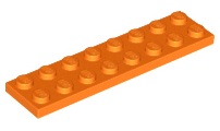 Plaatje in Gallery viewer laden, LEGO® los onderdeel Plaat Algemeen in kleur Oranje 3034