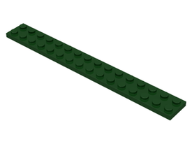 LEGO® los onderdeel Plaat Algemeen in kleur Donkergroen 4282