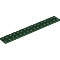 LEGO® los onderdeel Plaat Algemeen in kleur Donkergroen 4282