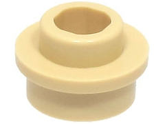 LEGO® los onderdeel Plaat Rond in kleur Geelbruin 85861