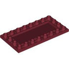 LEGO® los onderdeel Tegel Aangepast Donkerrood 83496