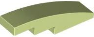 LEGO® los onderdeel Dakpan Gebogen Geelachtig Groen 61678
