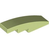 LEGO® los onderdeel Dakpan Gebogen Geelachtig Groen 61678