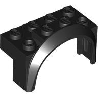 LEGO® los onderdeel Spatbord in kleur Zwart 3387