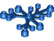 LEGO® los onderdeel Plant & Struik in kleur Blauw 2417