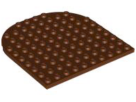 LEGO® los onderdeel Plaat Rond Roodachtig Bruin 80031