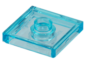 LEGO® onderdeel Plaat Aangepast Doorzichtig Lichtblauw 87580