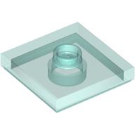 LEGO® onderdeel Plaat Aangepast Doorzichtig Lichtblauw 87580