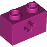Plaatje in Gallery viewer laden, LEGO® los onderdeel Technische Steen in kleur Magenta 32064