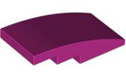 LEGO® los onderdeel Dakpan Gebogen in kleur Magenta 93606