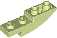 LEGO® los onderdeel Dakpan Gebogen Geelachtig Groen 13547