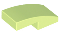 LEGO® los onderdeel Dakpan Gebogen Geelachtig Groen 11477