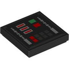 LEGO® los onderdeel Tegel met Motief Zwart 3068pb2279
