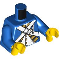LEGO® los onderdeel Lijf met Motief Blauw 973pb5292c01