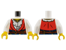 Plaatje in Gallery viewer laden, LEGO® los onderdeel Lijf met Motief Wit 973pb5294c01