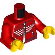 Plaatje in Gallery viewer laden, LEGO® los onderdeel Lijf met Motief Rood 973pb5375c01