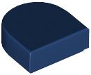 LEGO® los onderdeel Tegel Rond in kleur Donkerblauw 24246