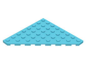 LEGO® los onderdeel Wig Plaat Medium Azuurblauw 30504