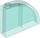 LEGO® onderdeel Dakpan Gebogen Doorzichtig Lichtblauw 65734