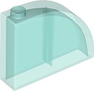 LEGO® onderdeel Dakpan Gebogen Doorzichtig Lichtblauw 65734