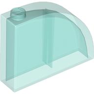 LEGO® onderdeel Dakpan Gebogen Doorzichtig Lichtblauw 65734