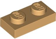 Plaatje in Gallery viewer laden, LEGO® los onderdeel Plaat Algemeen Licht Geelbruin 3023