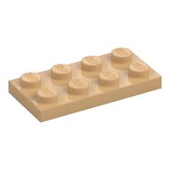 Plaatje in Gallery viewer laden, LEGO® los onderdeel Plaat Algemeen Licht Geelbruin 3020
