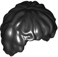 Plaatje in Gallery viewer laden, LEGO® los onderdeel Haar in kleur Zwart 10048
