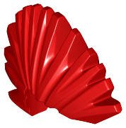 LEGO® los onderdeel Haar in kleur Rood 93563