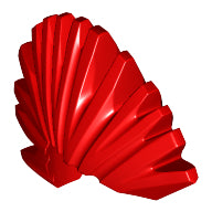 LEGO® los onderdeel Haar in kleur Rood 93563