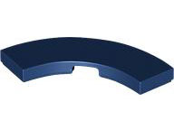 LEGO® los onderdeel Tegel Rond in kleur Donkerblauw 79393