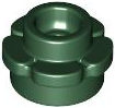 LEGO® los onderdeel Plaat Rond in kleur Donkergroen 24866
