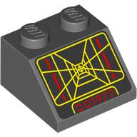 LEGO® Dakpan met Motief Donker Blauwachtig Grijs 3039pb159
