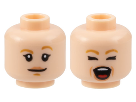 LEGO® los onderdeel Hoofd in kleur Lichte Noga 3626pb3381